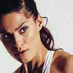 Woman before JPG compression repair